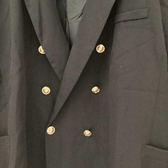 NWT - Pretty Little Thing black military button detail, plus size blazer - Picture 3 of 8